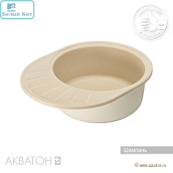 Мойка АКВАТОН "ЧЕЗАНА-57" ШАМПАНЬ 570х440 мм овальная