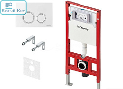 Инсталляция TECEspring S401103 с белой глянцевой кнопкой