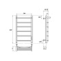 ПС Point Афина PN04858P П5 500x800 с полкой, диммер справа, хром