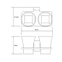 Подстаканник двойной WK К-5028D LEINE