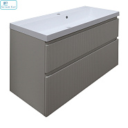 Тумба AZARIO подвесная "Viola 100" бежевая с раковиной Астория-100