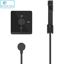 Смеситель для гигиенического душа ROSE R105H черный термостат