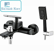 Смеситель для ванны LEDEME L3274B Черный/хром с душевым комплектом