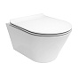 Унитаз подвесной Kerama Marazzi PLAZA Modern PLMR.wc.02 безободковый с сиденьем микролифт