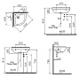 Умывальник VITRA S50 40 см 5306B003-0999 угловой