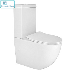 Унитаз-компакт AZARIO AZ-8693 " Renda" безободковый с сиденьем микролифт