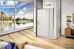 Душевая дверь распашная GOOD DOOR Orion WTW-PD-130-G-CH (1300*1850мм) стекло матовое 6 мм