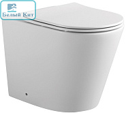 Унитаз приставной AQUATEK ВЕГА AQ-1906-00 безободковый  560*360*410 с сиденьем Soft Close