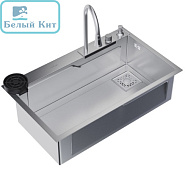 МОЙКА НАСТОЛ.МОНТАЖ 75Х43 (3,0) ВЫП 3 1/2 MIXLINE PRO 21СМ С сиф+доз+кол+д/с+о/с 552103