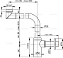 Сифон для раковины ALCAPLAST A403 DESIGN d=32 цельнометаллический 