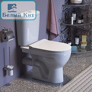 Унитаз-компакт KIROVIT "ГАЛАНТ" белый с сиденьем микролифт