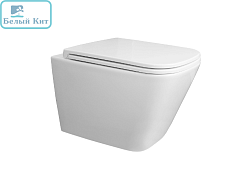 Унитаз подвесной AZARIO AZ-0052-UQ3 TERAMO (система смыва ТОРНАДО) с сиденьем микролифт 