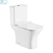 Унитаз-компакт AZARIO AZ-5121A "FRETTA SQUARE" безободковый с сиденьем микролифт