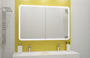 Зеркало-шкаф Континент "AVENUE" 120x80 см с подсветкой по периметру 