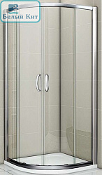 Душевое ограждение GOOD DOOR INFINITY R-90-C-CH 90*90*185 полукруглое стекло прозрачное 6 мм