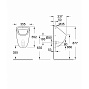 Писсуар наружний монтаж  Grohe Bau Ceramic 39439000 