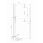 Душевая система FRAP F2461 с изливом хром
