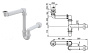 Сифон для раковины ALCAPLAST A434 экономящий пространство