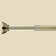 Карниз для ванны Monterno прямой с кольцами CS-1 BRONZE (1035-1850 мм)