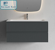 Тумба подвесная Sancos Snob R 100 (Сноб Р) Темный антрацит ма 995x445x500 под раковину CN7003/CN7013