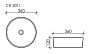 Умывальник накладной Ceramica Nova CN5001 360*360*120мм