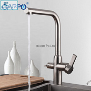 Смеситель для кухни GAPPO G4399-4G матовый хром