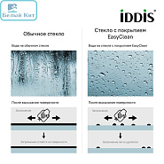 Душевая дверь раздвижная IDDIS SLIDE SLI6BS3i69 (130*195 см) ЧЕРНЫЙ ПРОФИЛЬ