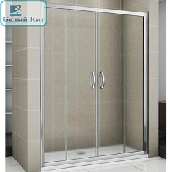 Душевая дверь раздвижная GOOD DOOR INFINITY WTW-TD-150-G-CH 150*185 см стекло матовое 6 мм