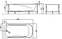 Ванна KOLPA-SAN акриловая "STRING" 190х90х66 на каркасе с обвязкой