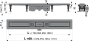 Желоб ALCAPLAST водоотводящий APZ12-750 с порогами для перфорированной решетки или решетки под кладк
