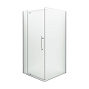 Душевое ограждение ERLIT ER10110H-C1 (100*100*200) квадратное прозрачное стекло 6 мм без поддона