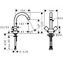 Смеситель для раковины HANSGROHE 71222000 LOGIS 