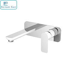 Смеситель для раковины GAPPO G1048-22 белый/хром настенный