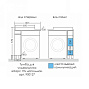 Тумба СанТа под стиральную машину "Марс 19" напольная 1 дверь с раковиной Юпитер-80 см ЛЕВАЯ