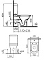 Унитаз-компакт VITRA S 50 9798B003-7201 с сиденьем микролифт пристенный