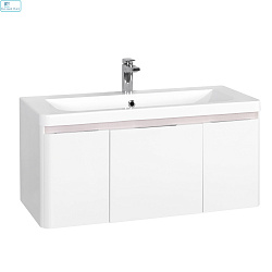 Тумба  АКВАТОН подвесная "ШЕРИЛЛ-105" белая БЕЗ раковины Шерилл 105см