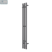 ПС Терминус «Tres Круг» (150*1200) электрический, скрытый крепеж справа/слева, ГРАФИТ