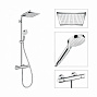 Душевая система HANSGROHE Crometta Е 240 1jet Showerpipe 27271000