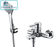 Смеситель для ванны WasserKraft MAIN 4101 хром с душевым гарнитуром