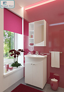 Тумба EVA GOLD напольная "SPRING-55" белая БЕЗ раковины Элеганс-55