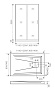 Душевая дверь раздвижная GOOD DOOR LATTE WTW-120-G-WE (120*185 см) стекло матовое 5 мм
