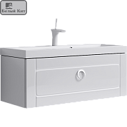 Тумба AQWELLA подвесная "INFINITY" 100 см белая с раковиной Infinity-1000