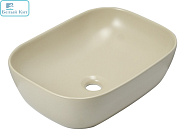 Умывальник накладной Holler K-M6513CML 450*320*135мм бежевый матовый