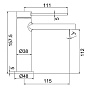 Смеситель для раковины FRAP F1067-6 Черный