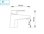 Смеситель для раковины Wasserkraft DONAU 5303 