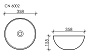 Умывальник накладной Ceramica Nova CN6002 358*358*155мм