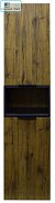 Пенал AZARIO подвесной "Gris-40" 400х320х1600 универсальный, цвет Дуб Веллингтон