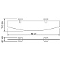 Полка стеклянная WK К-6524 LIPPE
