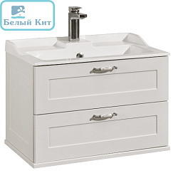 Тумба  АКВАТОН подвесная "ЛЕОН-65" дуб белый БЕЗ раковины Фабиа-65