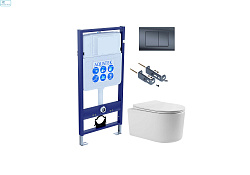 Комплект инсталляции с унитазом AQUATEK МИЯ ТОРНАДО